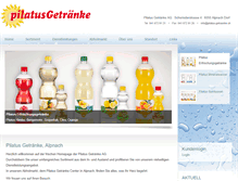 Tablet Screenshot of pilatus-getraenke.ch